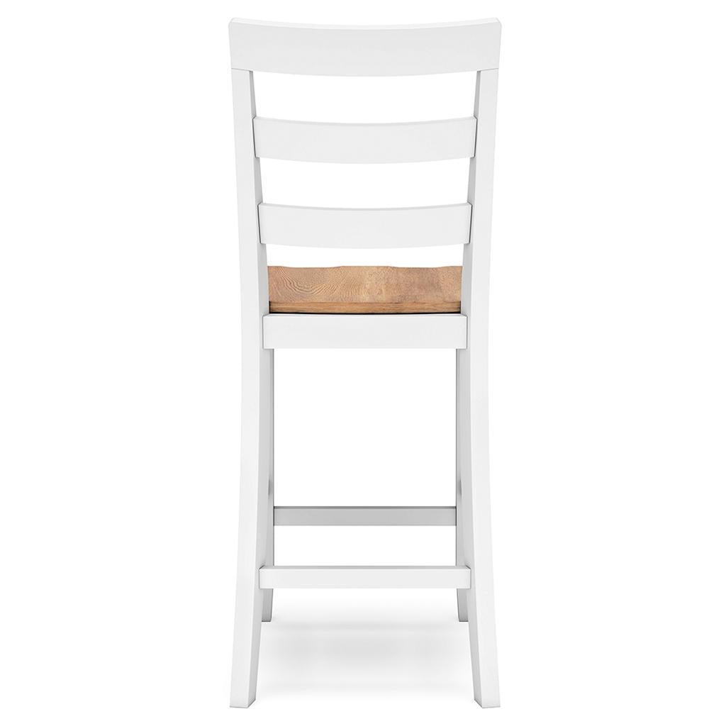 Gesthaven Counter Barstools Set of 2 — Natural/White Signature Design by Ashley® Uncategorized