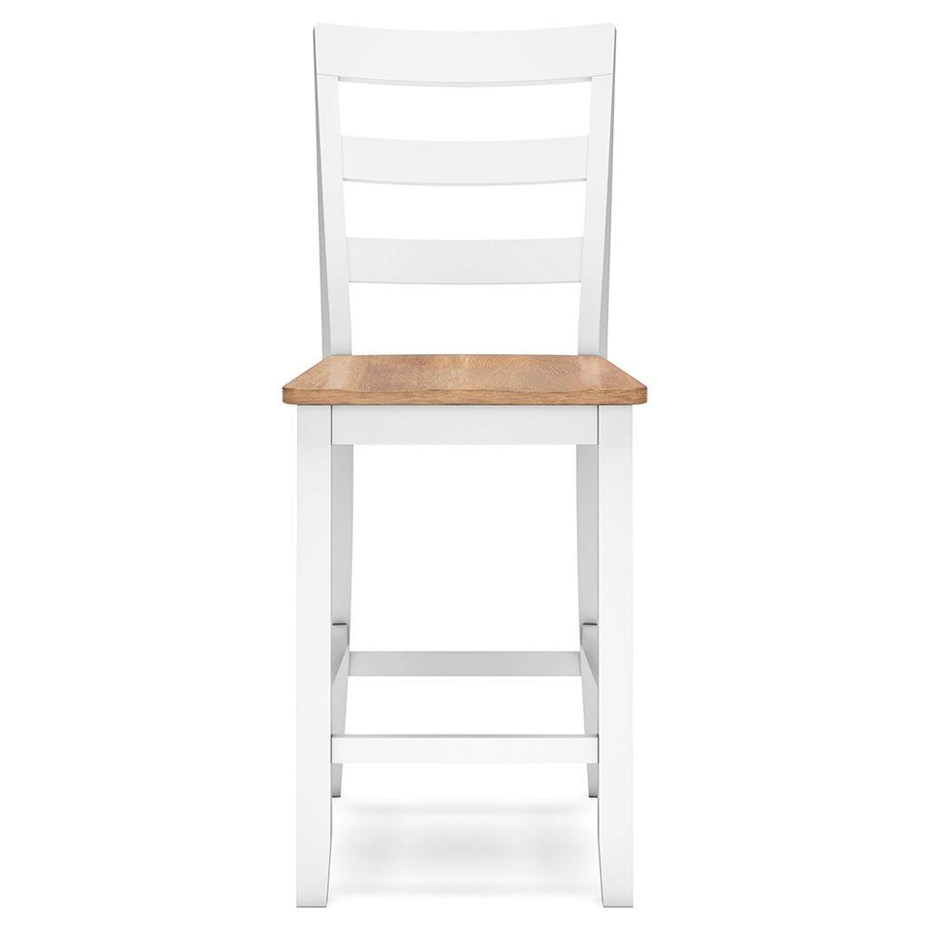 Gesthaven Counter Barstools Set of 2 — Natural/White Signature Design by Ashley® Uncategorized