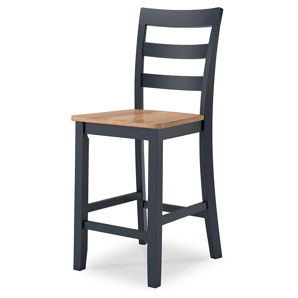 Gesthaven Counter Barstools Set of 2 — Natural/Blue Signature Design by Ashley® Uncategorized