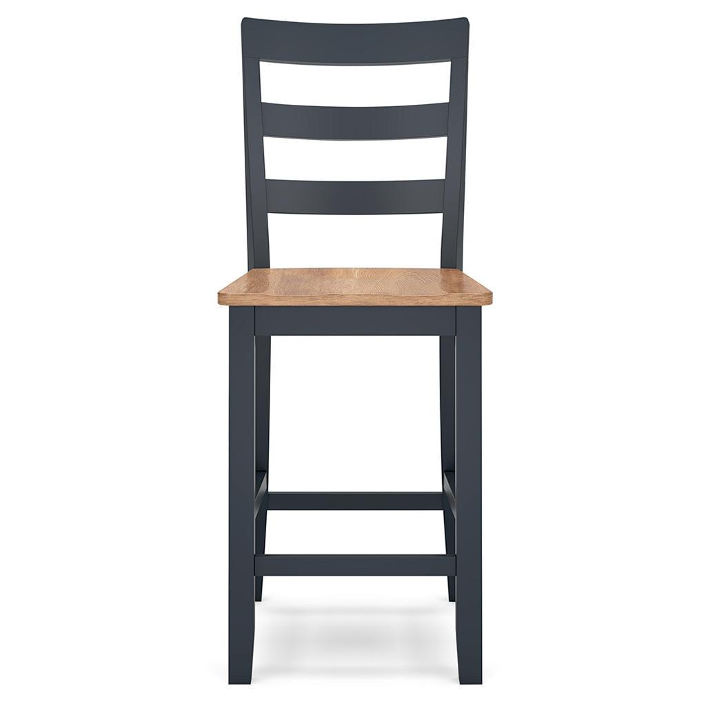 Gesthaven Counter Barstools Set of 2 — Natural/Blue Signature Design by Ashley® Uncategorized