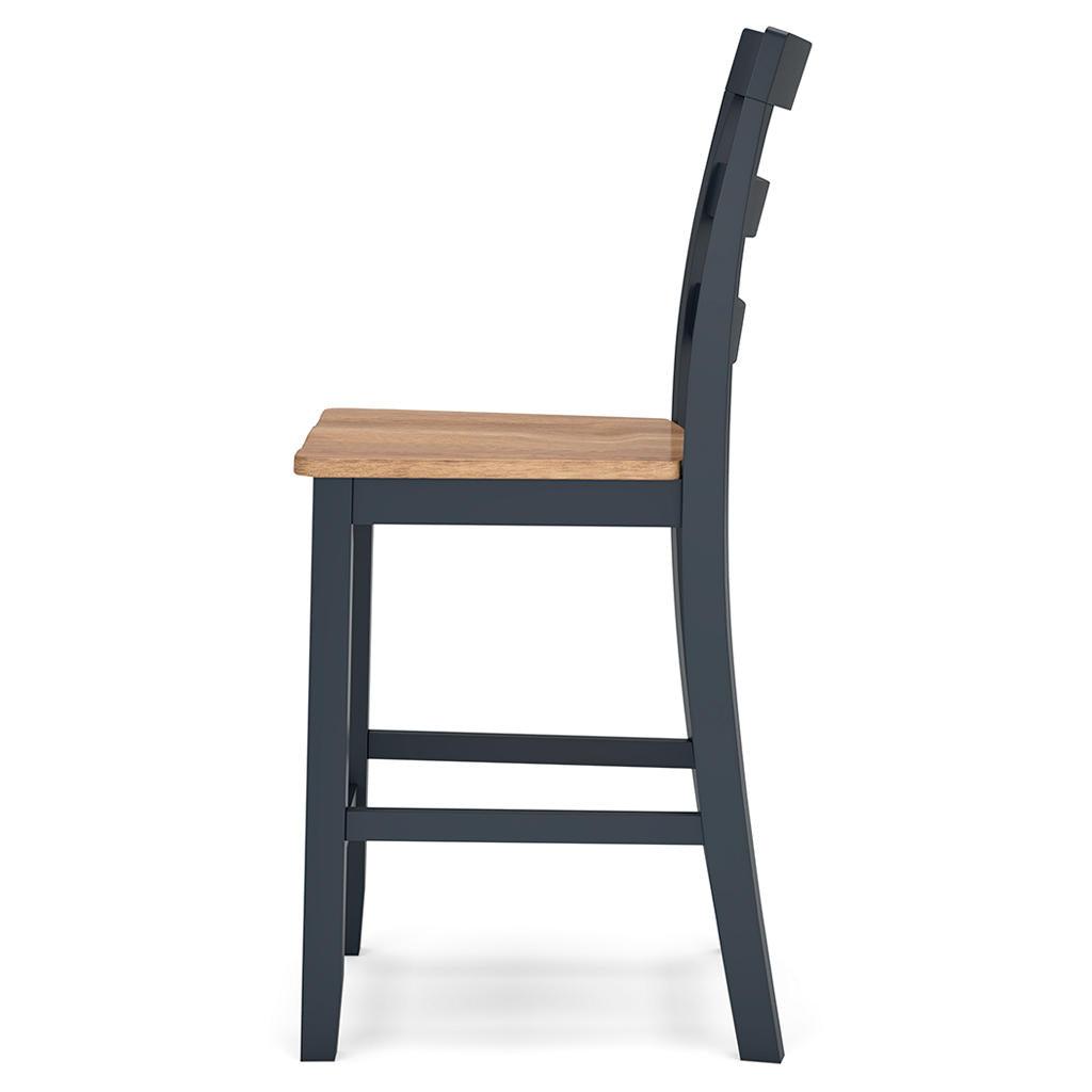 Gesthaven Counter Barstools Set of 2 — Natural/Blue Signature Design by Ashley® Uncategorized
