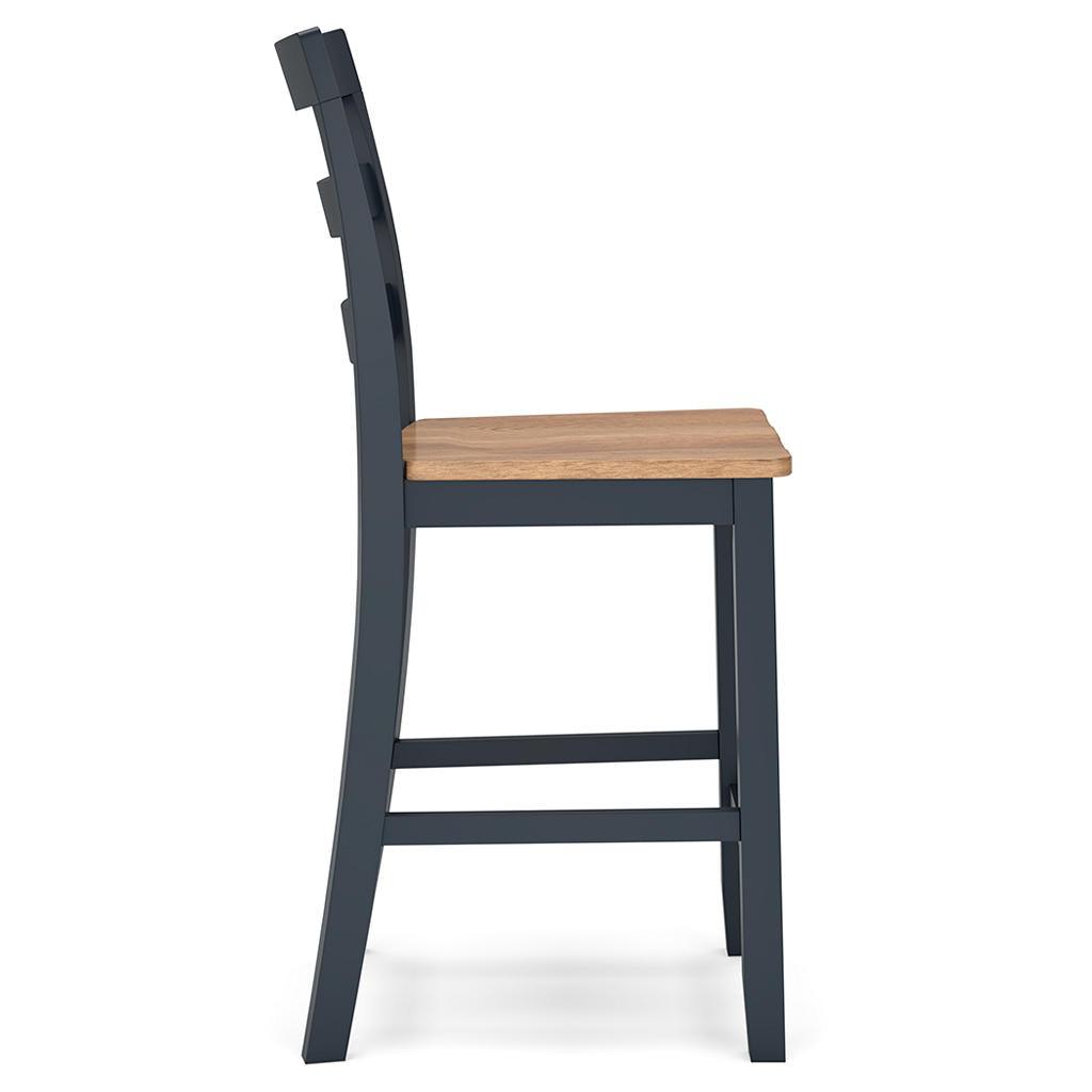Gesthaven Counter Barstools Set of 2 — Natural/Blue Signature Design by Ashley® Uncategorized