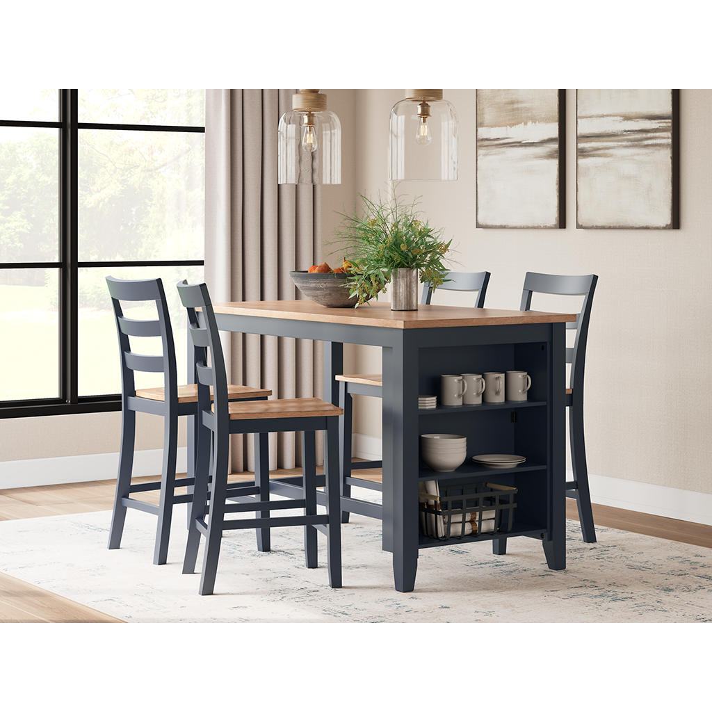 Gesthaven Counter Height Dining Table and 4 Barstools Signature Design by Ashley® Uncategorized