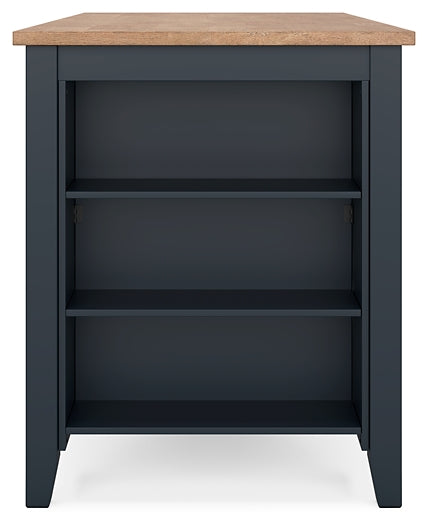 Gesthaven Counter Height Dining Table and 2 Barstools