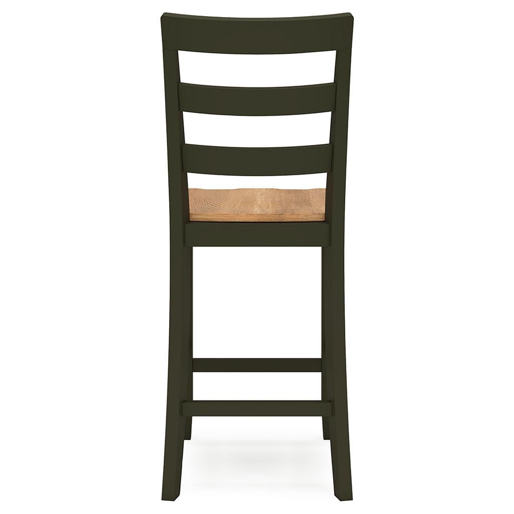 Gesthaven Counter Barstools Set of 2 — Natural/Green Signature Design by Ashley® Uncategorized