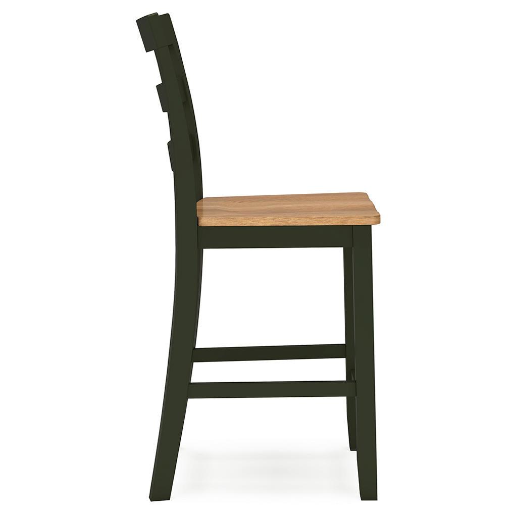 Gesthaven Counter Barstools Set of 2 — Natural/Green Signature Design by Ashley® Uncategorized