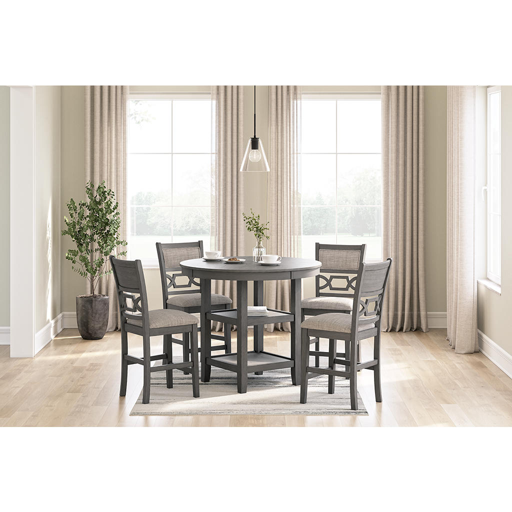Wrenning Counter Height Dining Table and 4 Barstools (Set of 5) Signature Design by Ashley® Bar Furniture