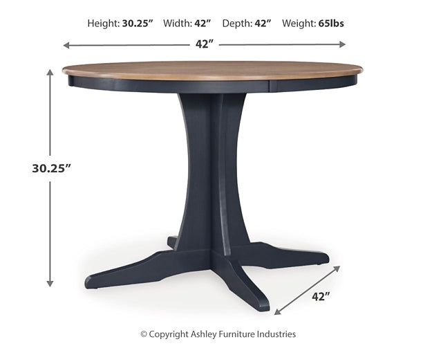 Landocken Dining Table and 4 Chairs