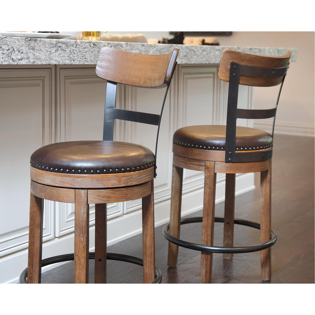 Pinnadel Counter Height Bar Stool Signature Design by Ashley® Bar Stools
