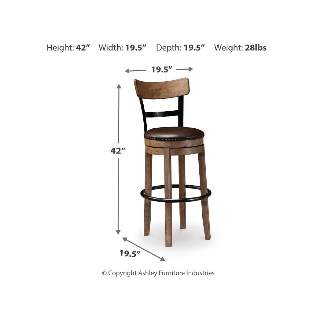 Pinnadel Bar Height Bar Stool (Set of 2) Signature Design by Ashley® Uncategorized