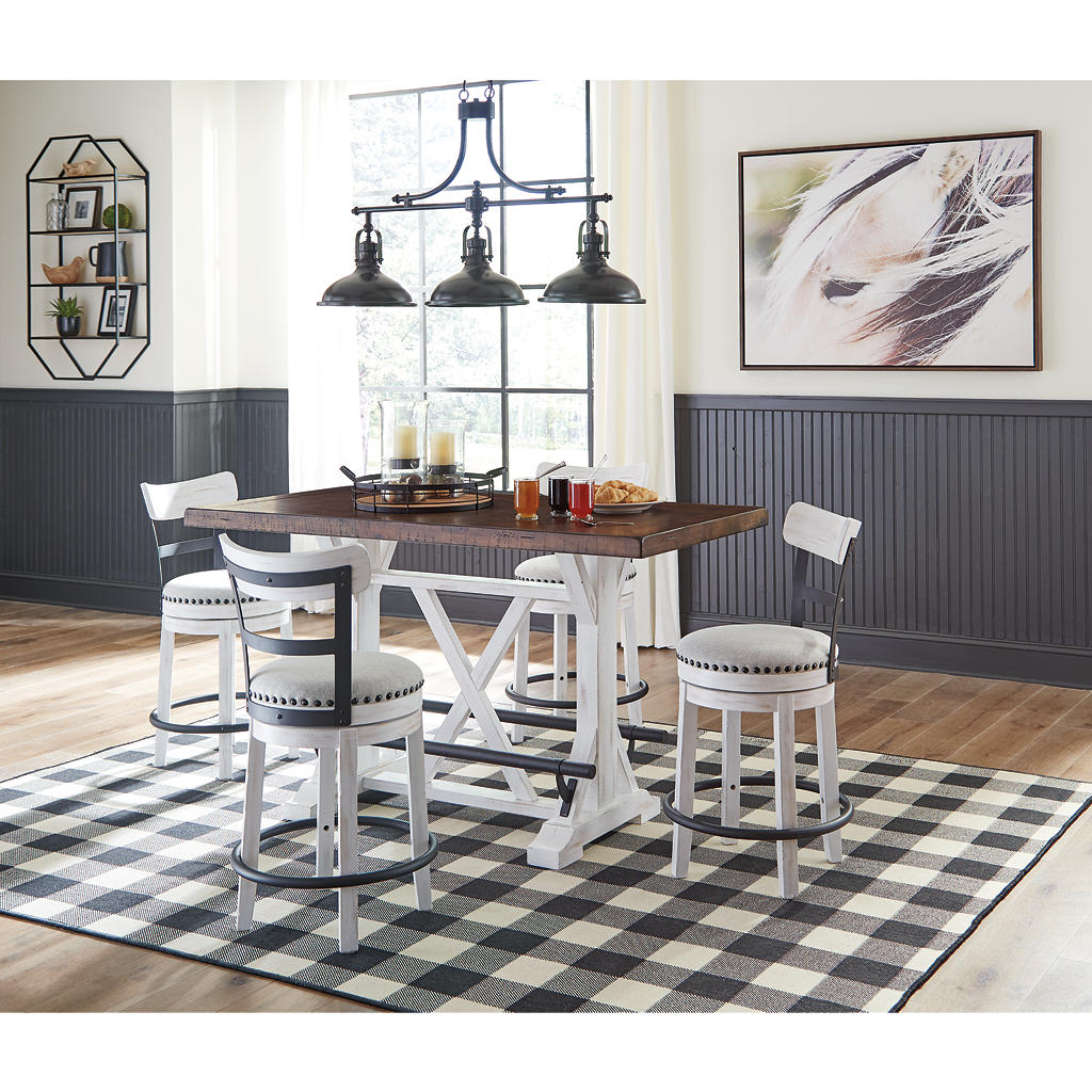 Valebeck Counter Height Dining Table and 4 Barstools Signature Design by Ashley® Uncategorized