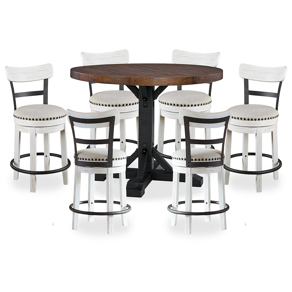 Valebeck Counter Height Dining Table and 6 Barstools Signature Design by Ashley® Uncategorized