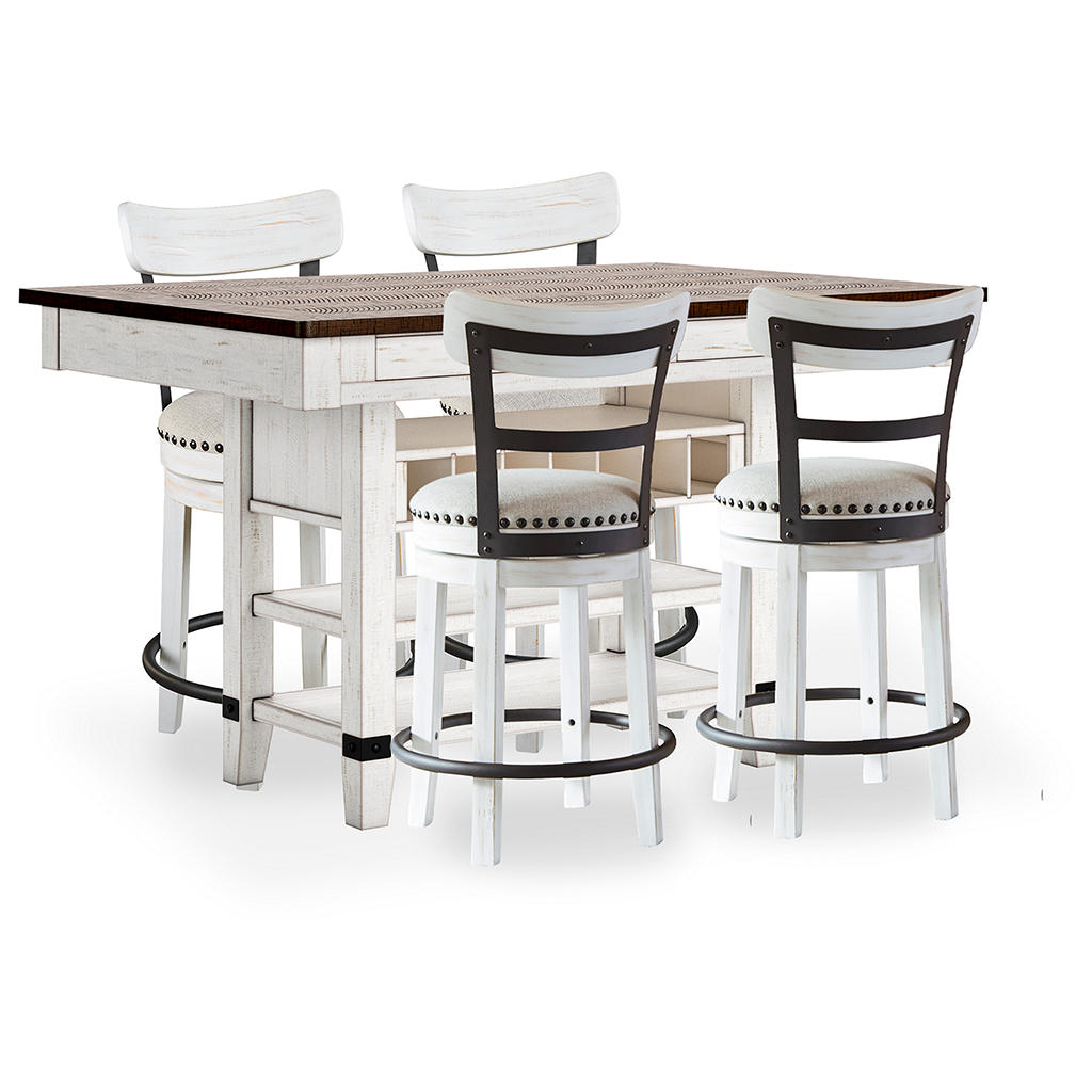 Valebeck Counter Height Dining Table and 4 Barstools Signature Design by Ashley® Uncategorized
