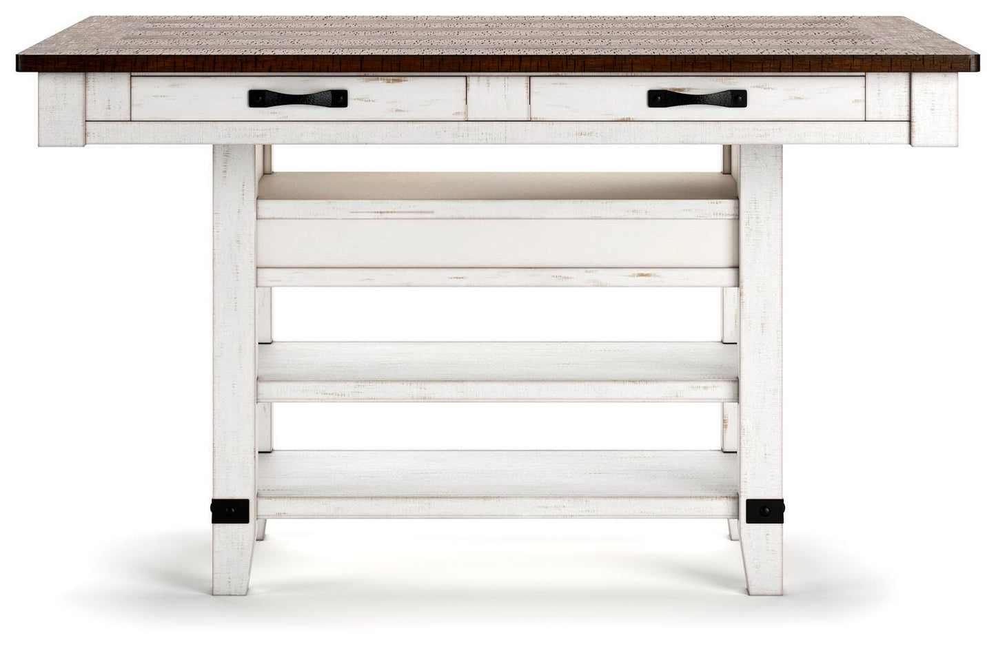 Valebeck Counter Table, 4 Back Stools and 2 Backless (D36)