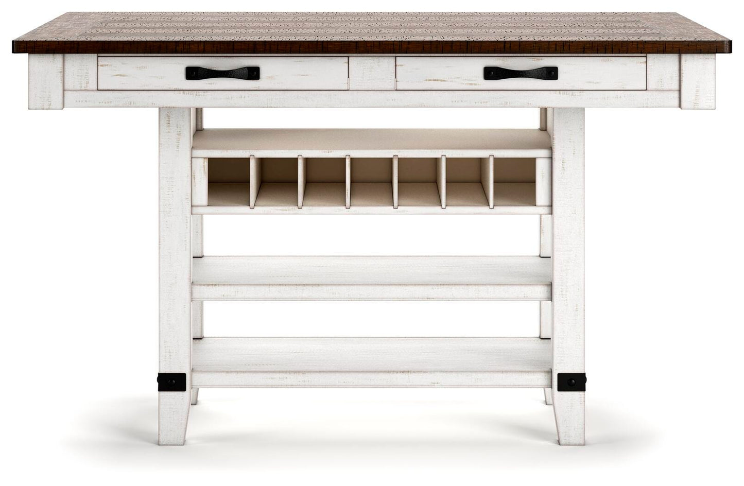 Valebeck Counter Table, 4 Back Stools and 2 Backless (D36)