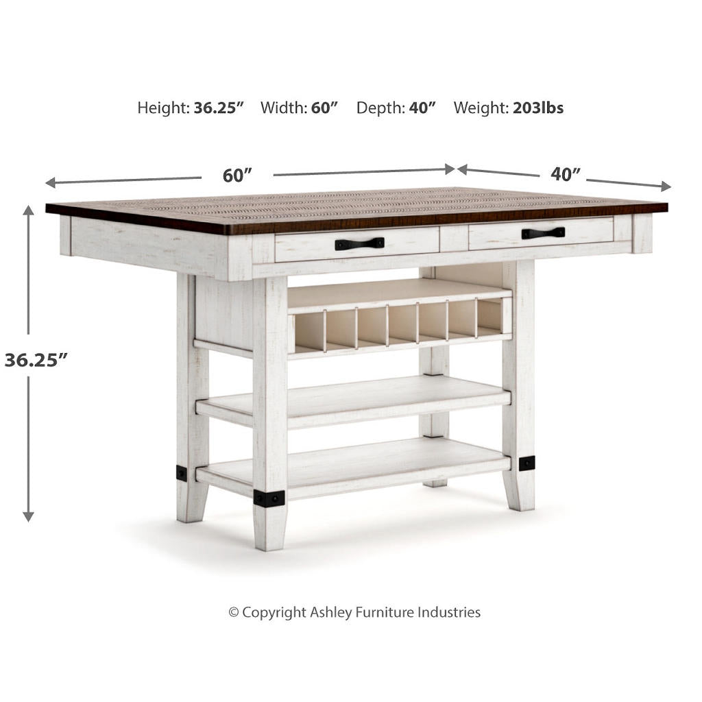 Valebeck Counter Height Dining Table and 6 Barstools Signature Design by Ashley® Uncategorized