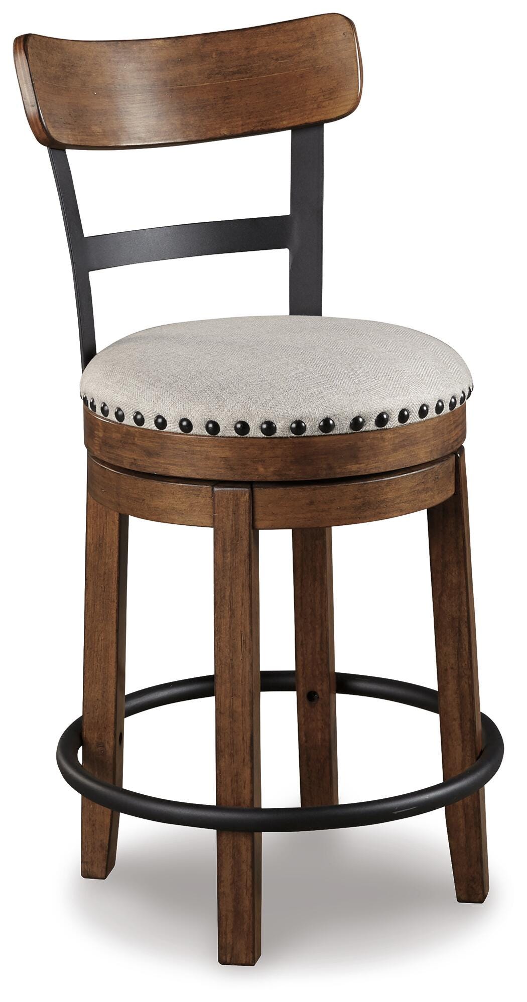 Valebeck Counter Table, 4 Back Stools and 2 Backless (D36)