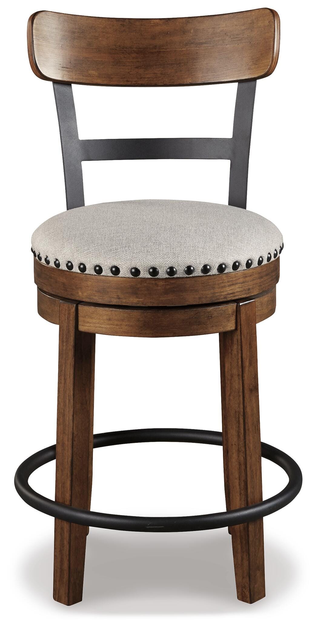 Valebeck Counter Table, 4 Back Stools and 2 Backless (D36)