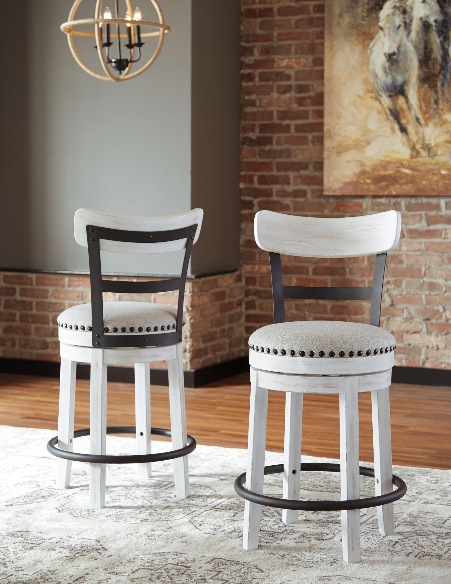 Valebeck Counter Table and 6 Back Stools (D35) Signature Design by Ashley® Dining Room