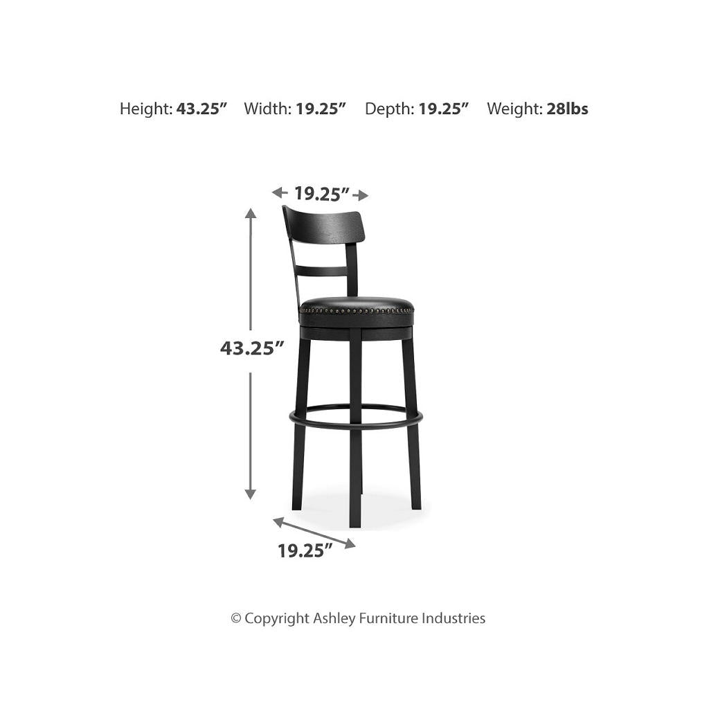 Valebeck Bar Height Bar Stool Signature Design by Ashley® Bar Stools