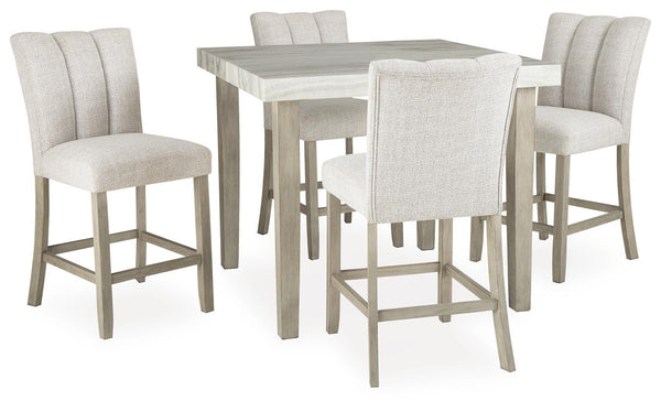 Larawyn Counter Height Table and 4 Barstools — 5-Piece Set Signature Design by Ashley® Dining Room