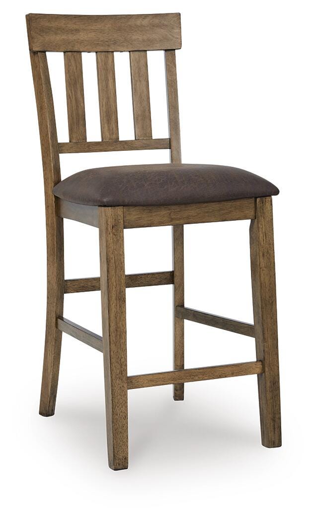 Urbinforte Counter Height Extension Dining Table and 4 Barstools Signature Design by Ashley® Dining Room