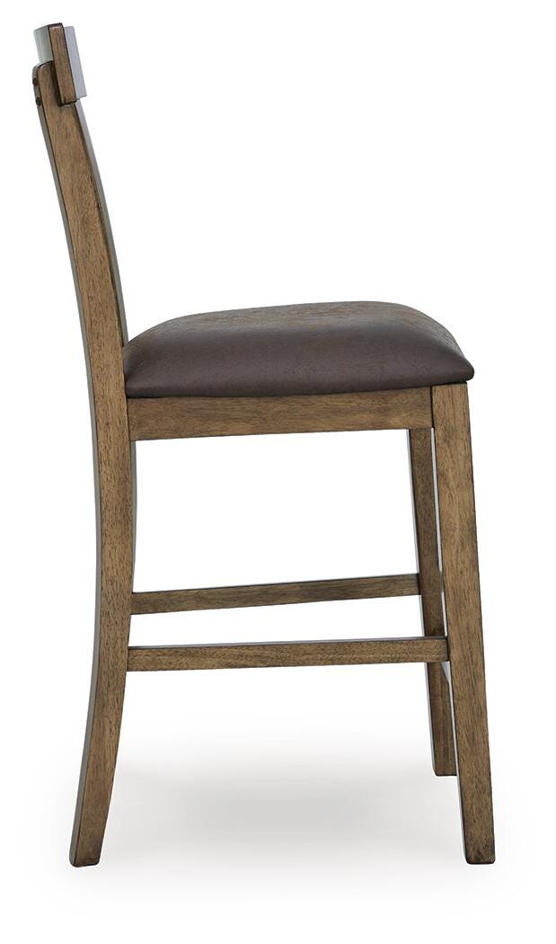 Urbinforte Counter Height Extension Dining Table and 4 Barstools Signature Design by Ashley® Dining Room