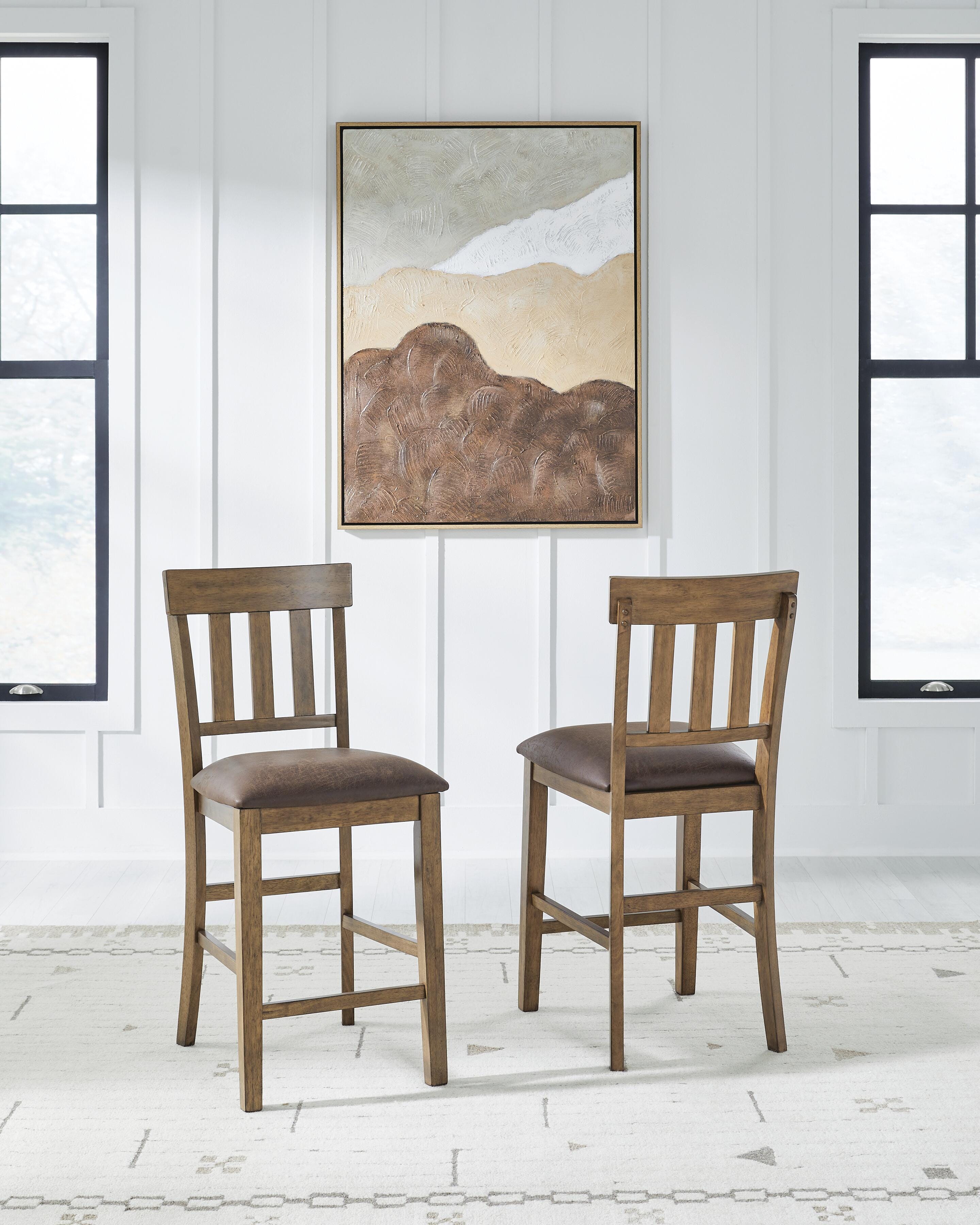 Urbinforte Counter Height Extension Dining Table and 4 Barstools Signature Design by Ashley® Dining Room