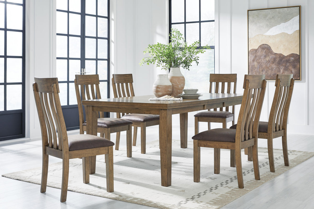 Urbinforte Extension Dining Table and 6 Chairs — 7-Piece Set Signature Design by Ashley® Dining Room