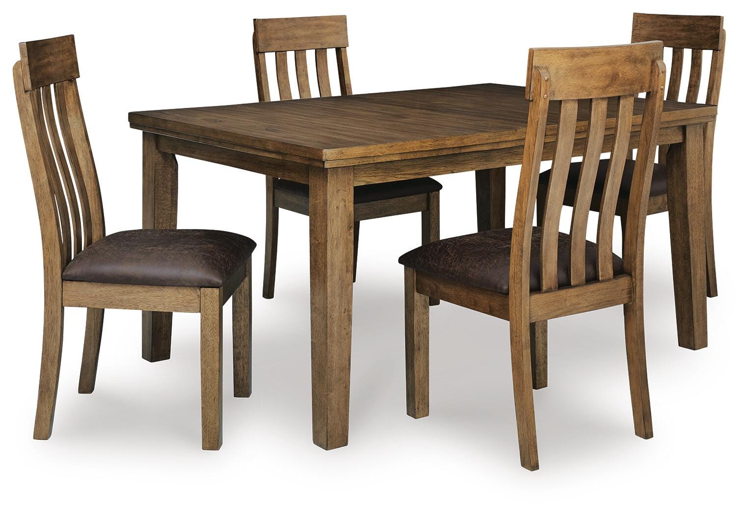 Urbinforte Extension Dining Table and 4 Chairs — 5-Piece Set Signature Design by Ashley® Dining Room