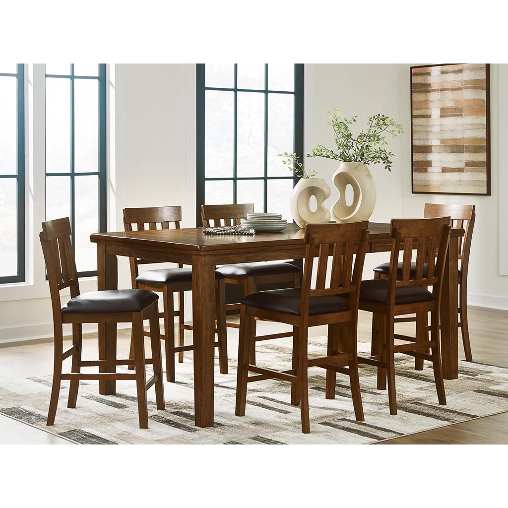 Ralene Counter Height Dining Table and 6 Barstools Ashley® Dining Room Sets