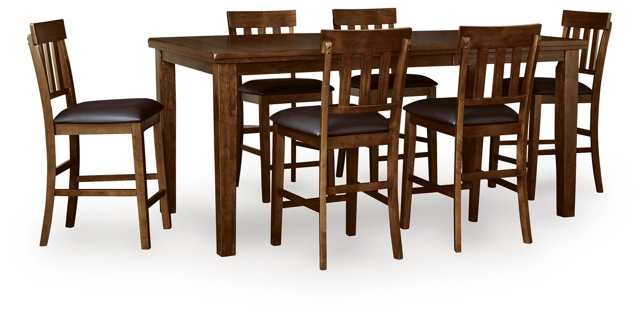 Ralene Counter Hight Dining Table and 6 Barstools