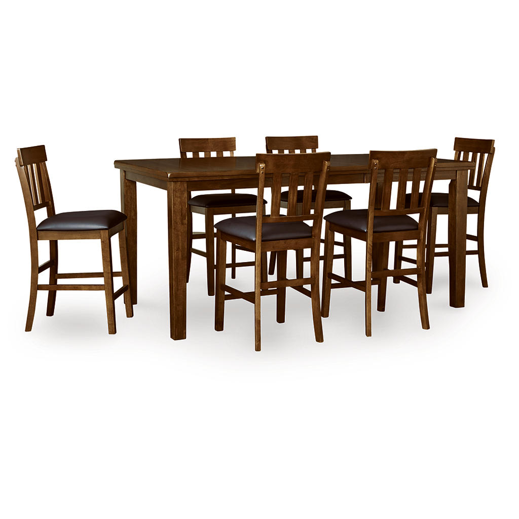 Ralene Counter Height Dining Table and 6 Barstools Ashley® Dining Room Sets