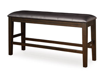 Haddigan Counter Height Dining Bench Signature Design by Ashley® Bar Furniture