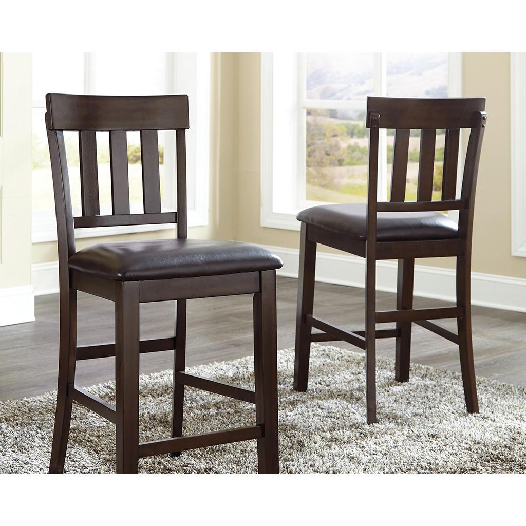 Haddigan Counter Barstools Set of 2 (124) — Dark Brown Signature Design by Ashley® Uncategorized