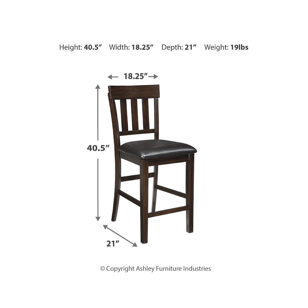 Haddigan Counter Barstools Set of 2 (124) — Dark Brown Signature Design by Ashley® Uncategorized