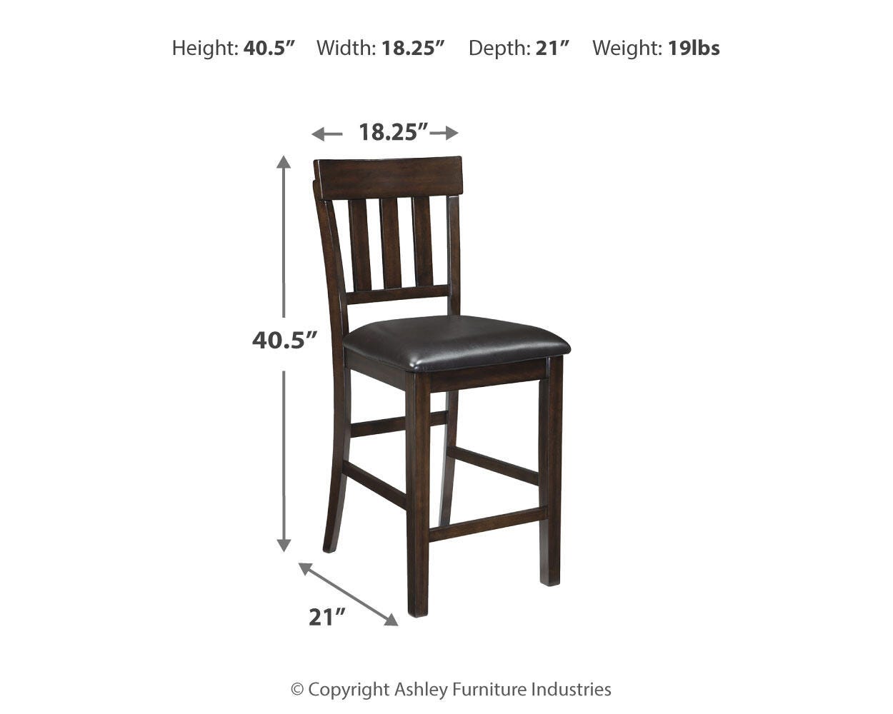 Haddigan Counter Extension Table and 8 Barstools — 9-Piece Set Signature Design by Ashley® Dining Room