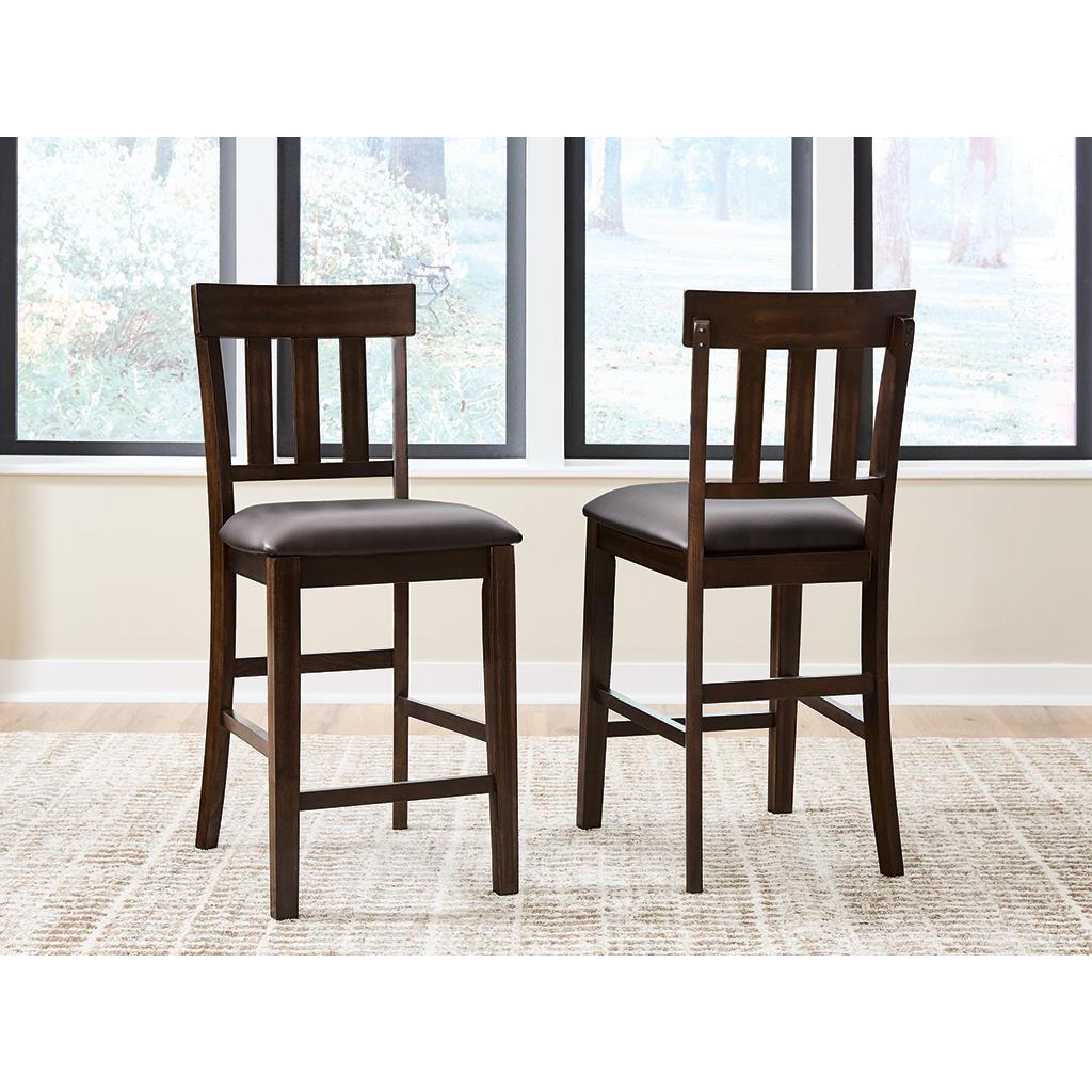 Haddigan Counter Barstools Set of 2 (124) — Dark Brown Signature Design by Ashley® Uncategorized