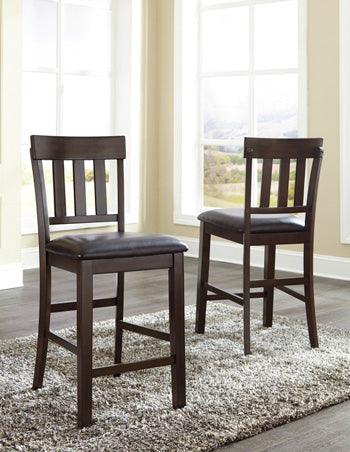 Haddigan Counter Barstools Set of 2 (124) — Dark Brown Signature Design by Ashley® Uncategorized