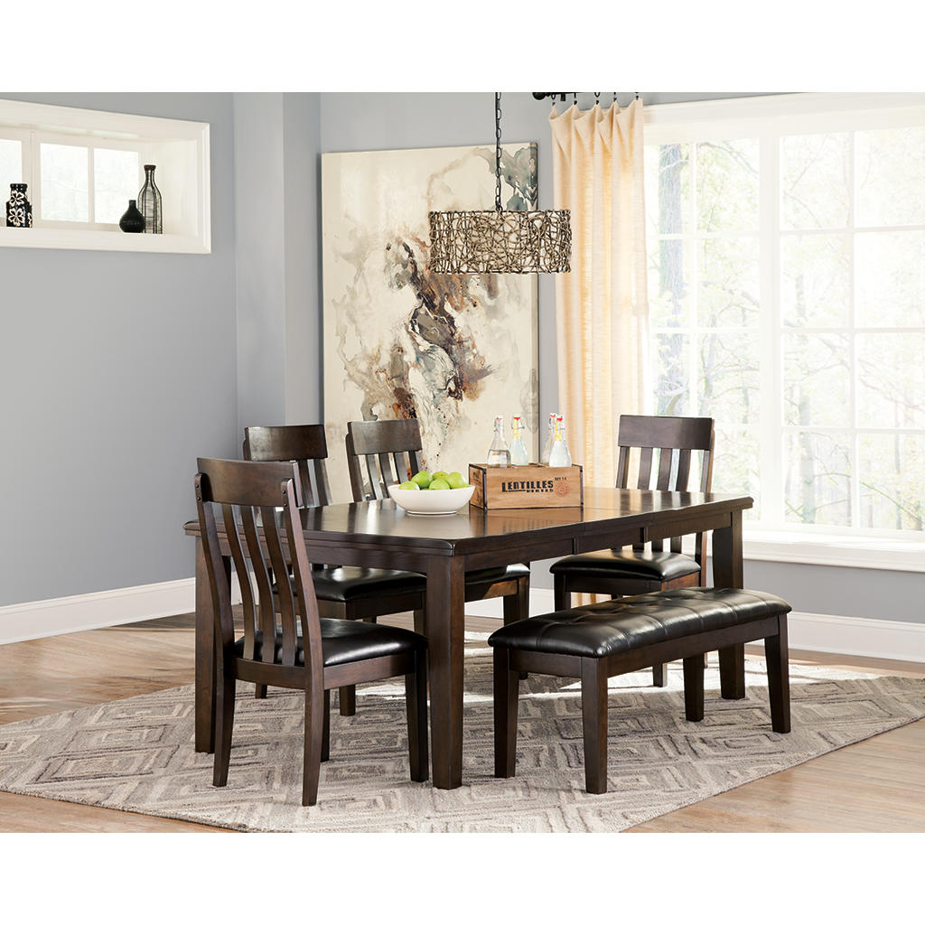 Haddigan Dining Table with 4 Chairs and Bench Signature Design by Ashley® Uncategorized
