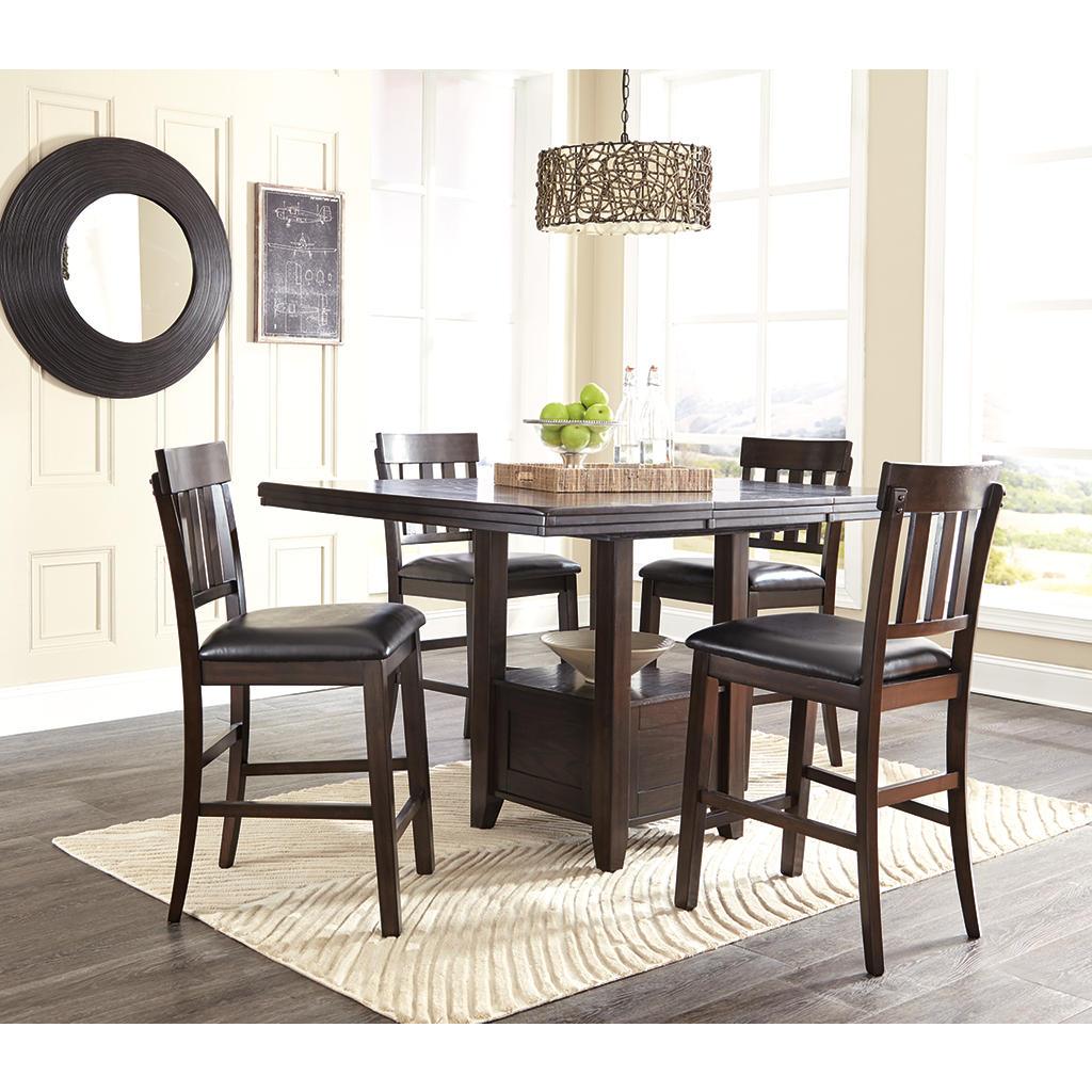 Haddigan Counter Barstools Set of 2 (124) — Dark Brown Signature Design by Ashley® Uncategorized