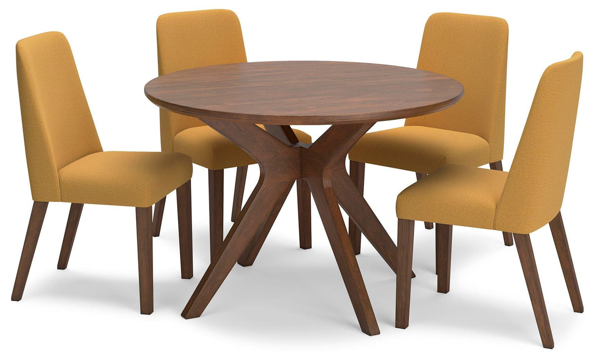 Lyncott 45-Inch Square Dining Table and 4 Chairs (D11) Signature Design by Ashley® Dining Package
