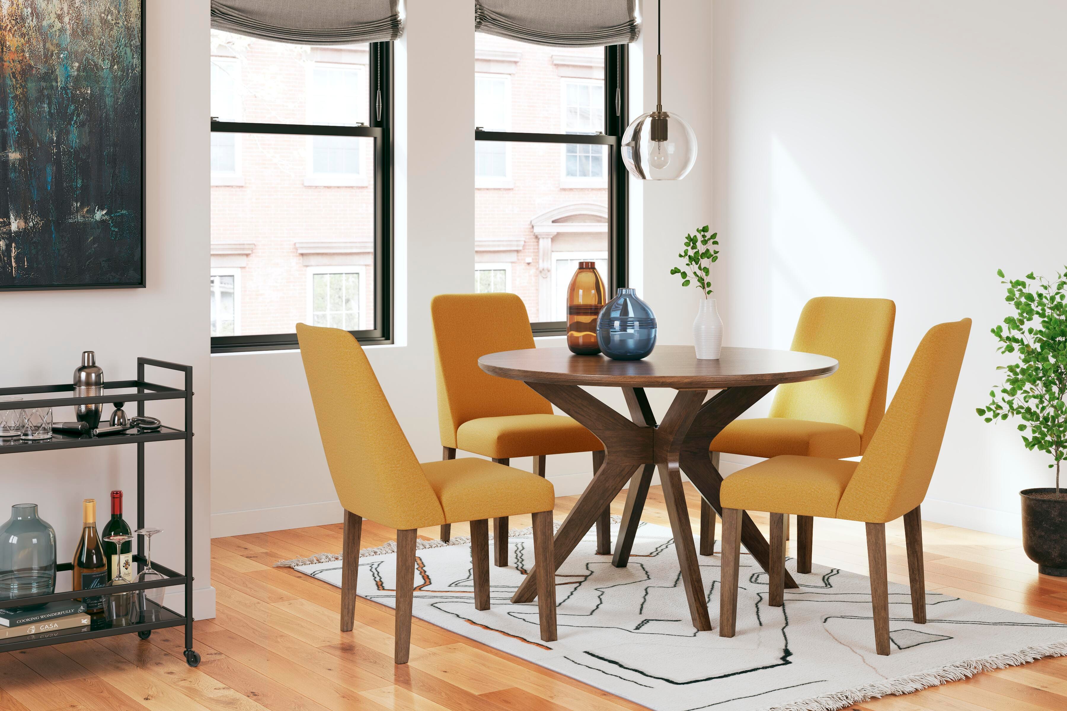 Lyncott 45-Inch Square Dining Table and 4 Chairs (D11) Signature Design by Ashley® Dining Package
