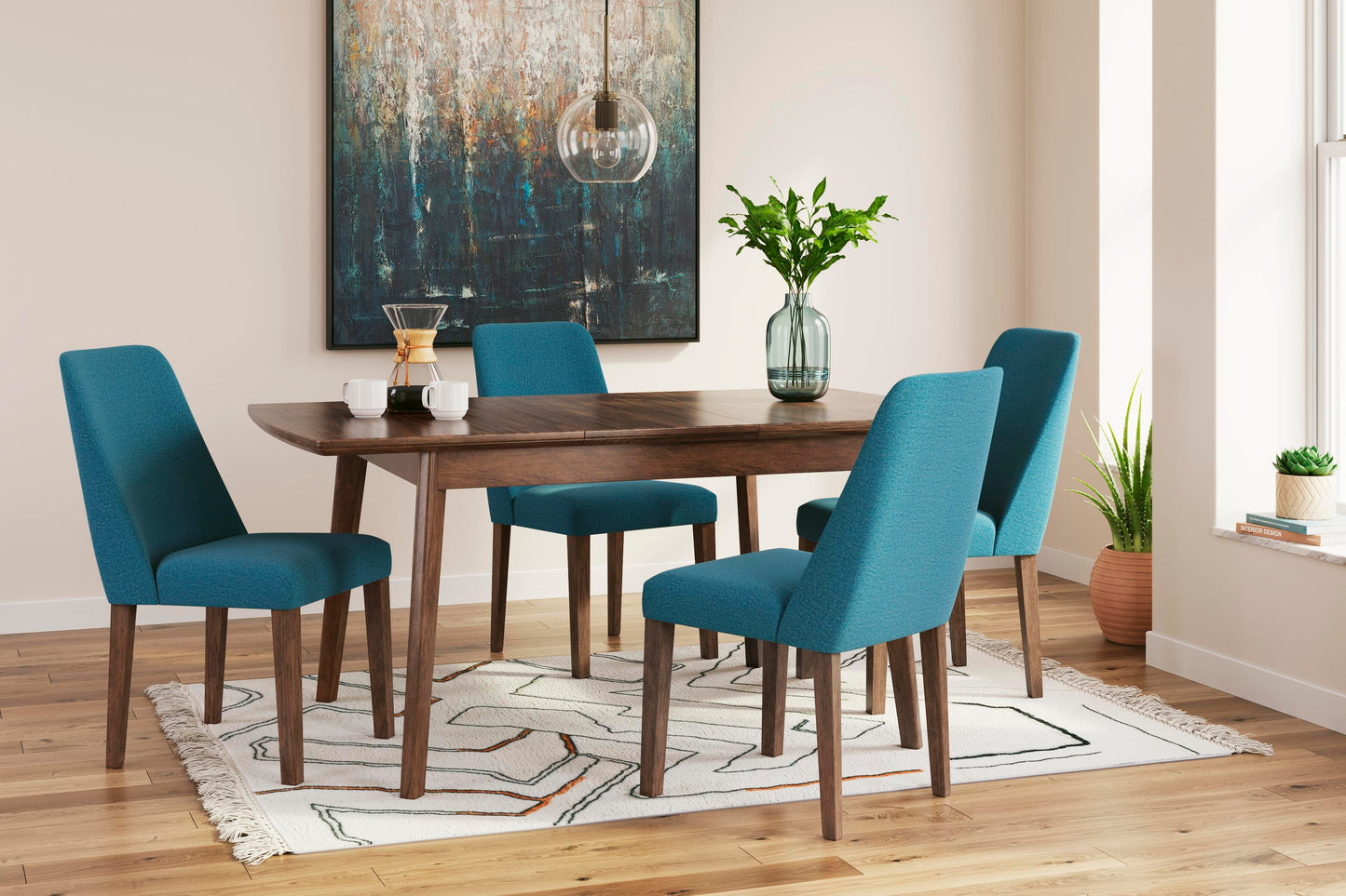 Lyncott Small Extension Table and 4 Chairs (D9) Signature Design by Ashley® Dining Room
