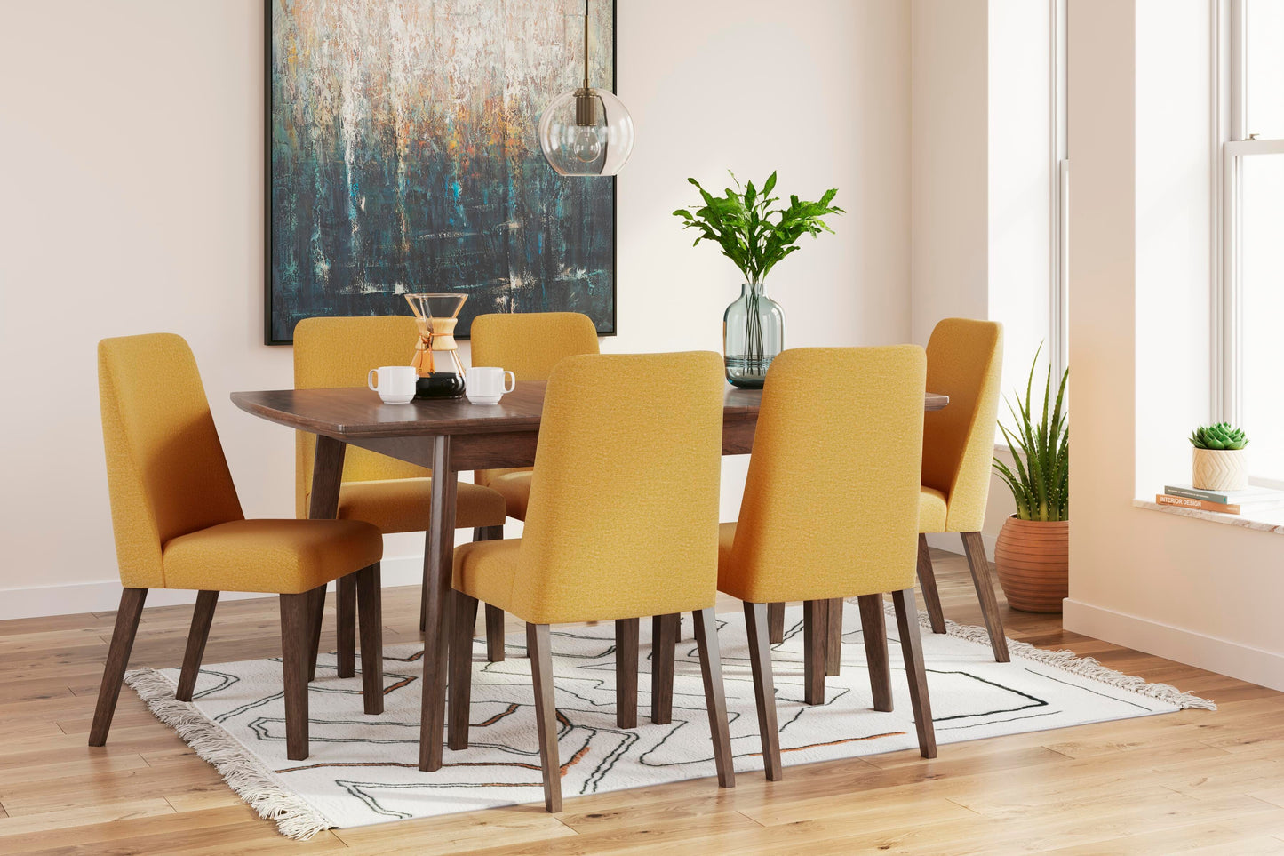 Lyncott Small Extension Table and 6 Chairs (D18) Signature Design by Ashley® Dining Room