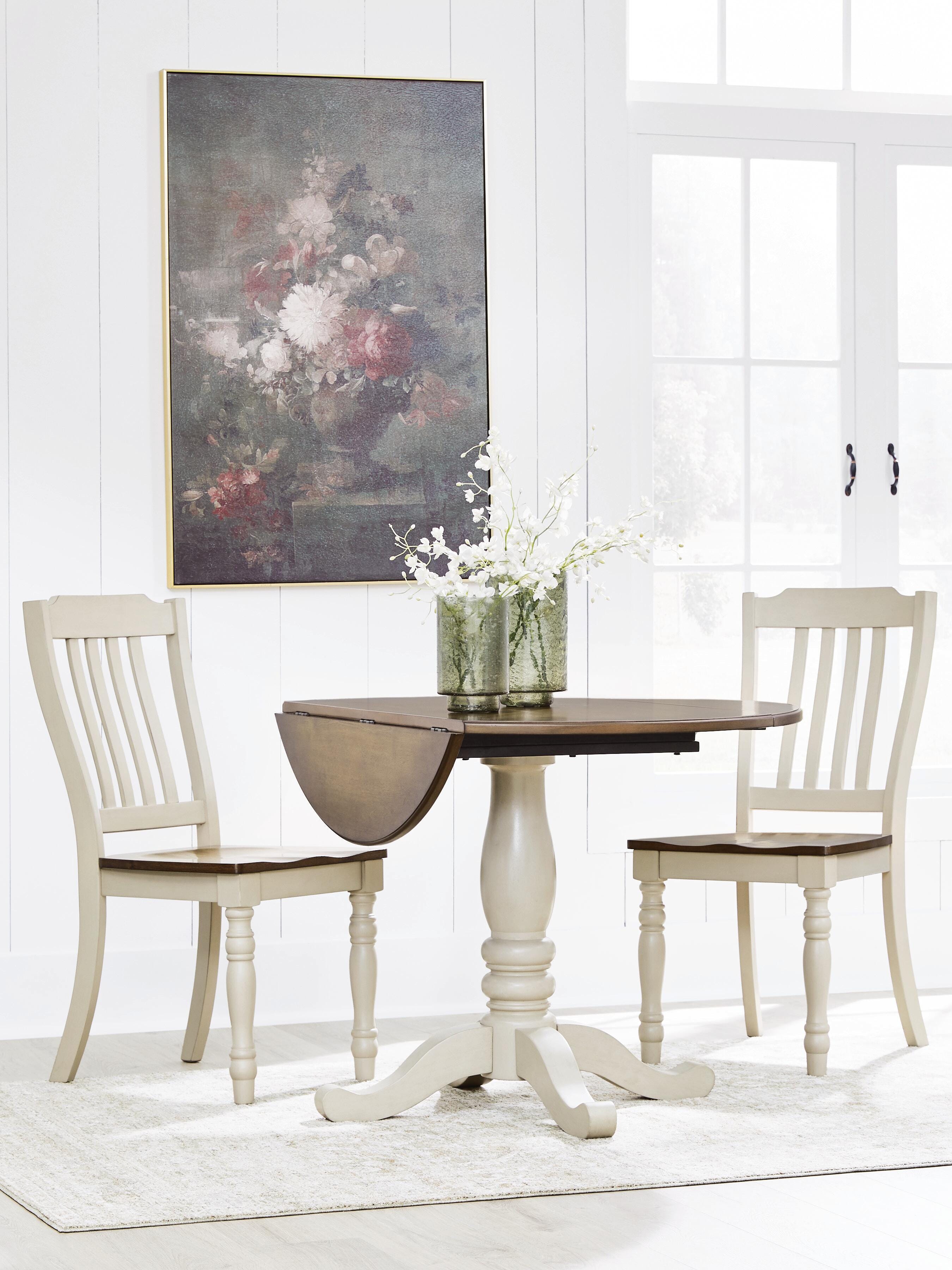 Wirloni Drop-Leaf Dining Table and 2 Chairs — 3-Piece Set Signature Design by Ashley® Dining Room