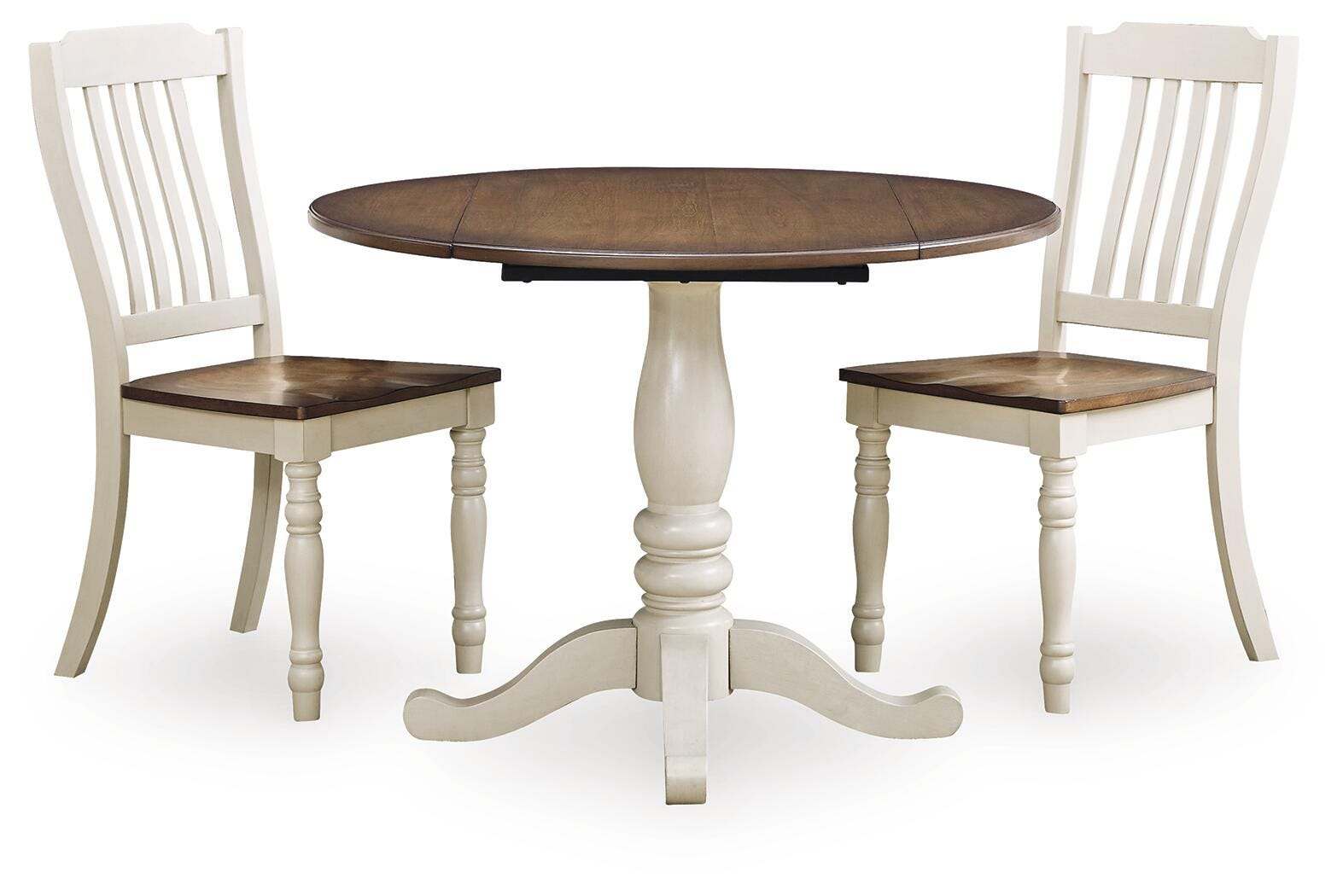 Wirloni Drop-Leaf Dining Table and 2 Chairs — 3-Piece Set Signature Design by Ashley® Dining Room