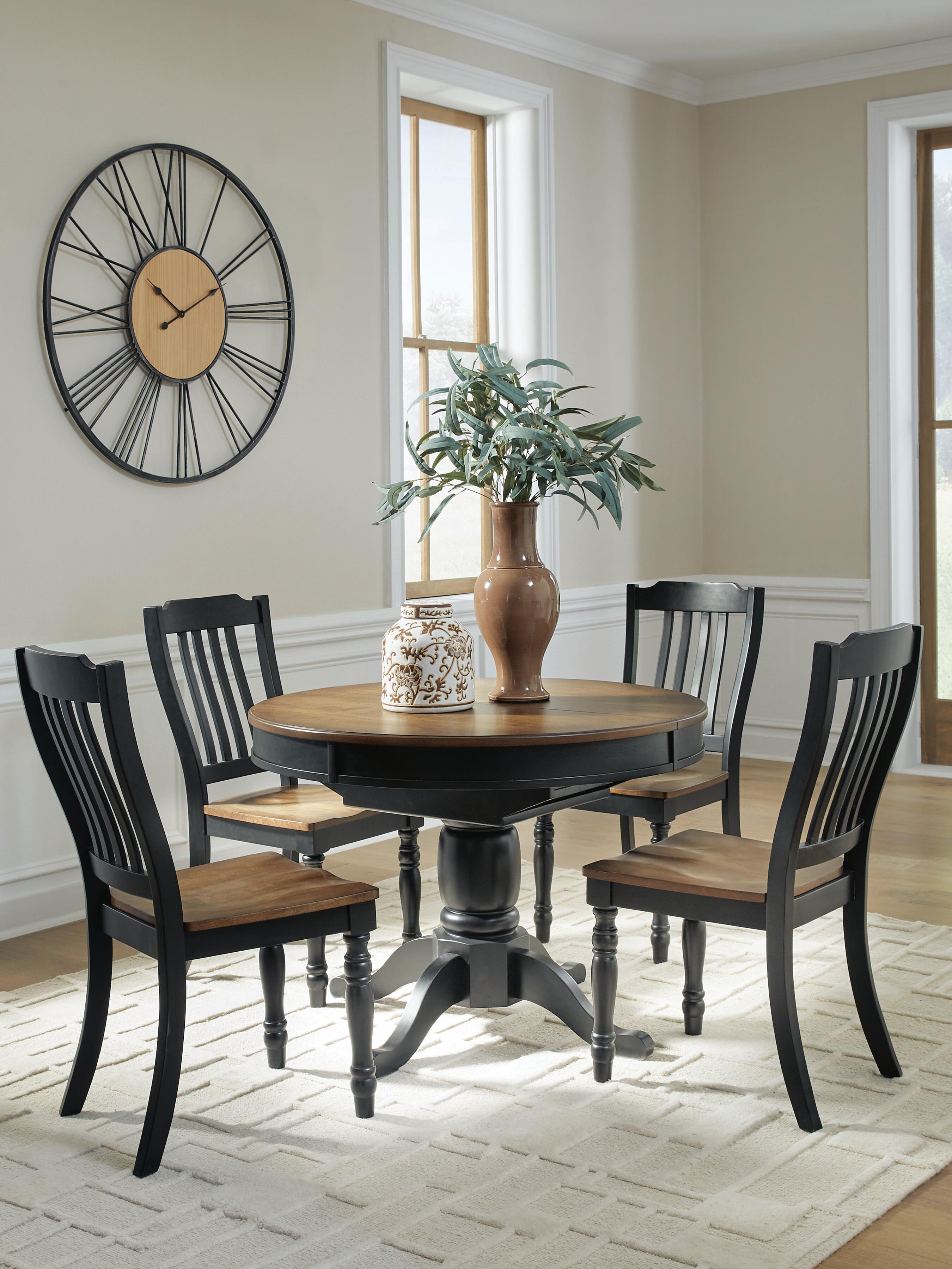 Clorazi Extension Dining Table and 4 Chairs Signature Design by Ashley® Dining Room