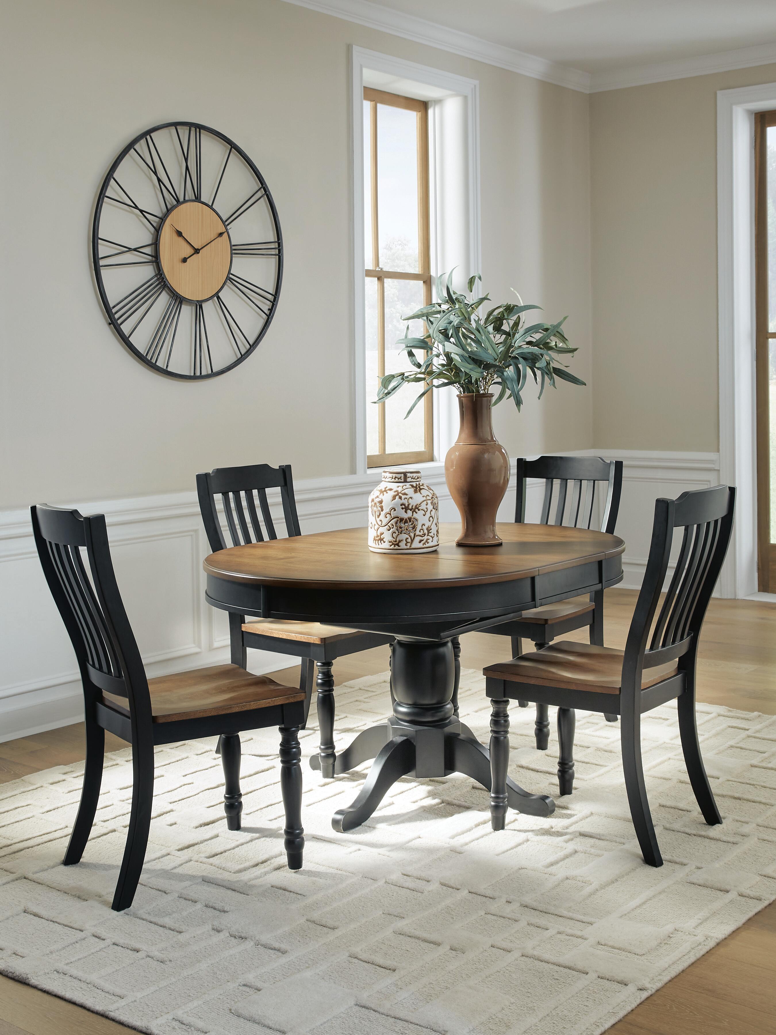 Clorazi Extension Dining Table and 4 Chairs Signature Design by Ashley® Dining Room