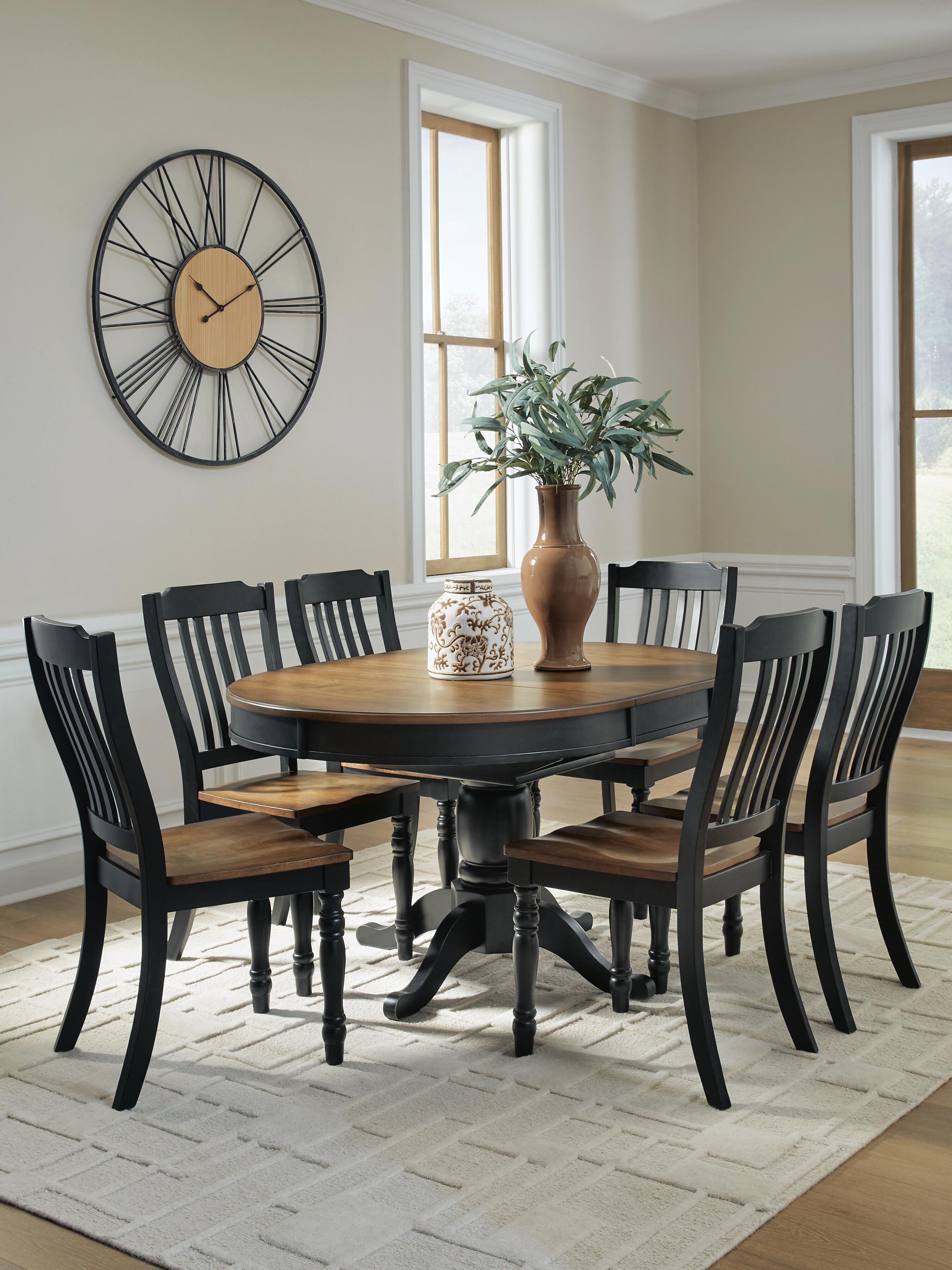 Clorazi Extension Dining Table and 6 Chairs Signature Design by Ashley® Dining Room